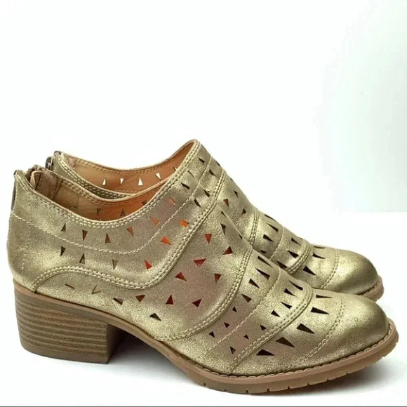 New Sonoma ankle booties 7.5 Cloris gold metallic - Picture 1 of 11